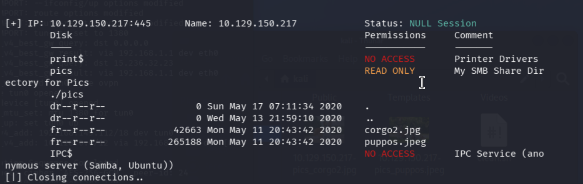 Enumeración de recursos compartidos SMB