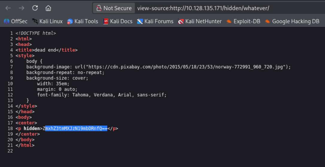 Base64 oculto en el código fuente