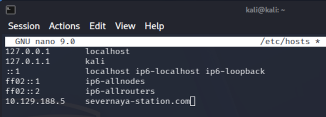 Edición de hosts
